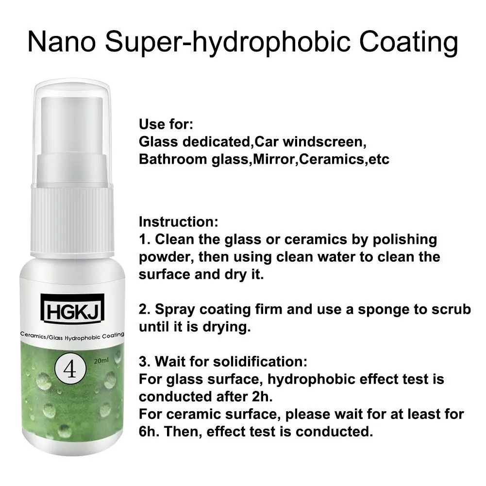 

Hydrophobic Coating Durable Neutral Rainproof Agent Spray