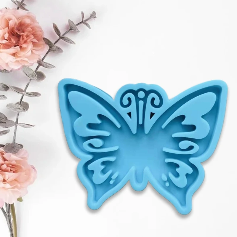 

Key Chain Epoxy Resin Mold Handmade Butterfly Shape Keychain Casting Silicone Mould DIY Crafts Making Tool 97QE