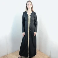 womens asian muslim dress dubai fashion and elegant solid color dress womens robes