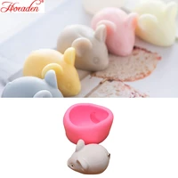 3d cute mouse shape silicone candle mold plaster molds handmade candle soap mould home decoration foundant cake baking mould