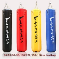 180150120cm boxing punching sandbag heavy pu leather kickboxing bags mma thai taekwonda sanda fitness sandbags gym home boxing