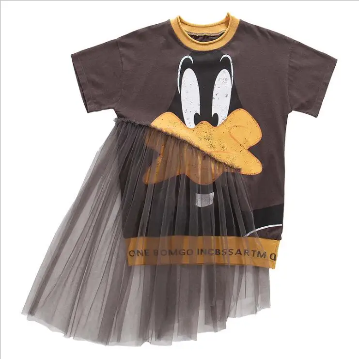 2020 Korean style girls patchwork ruffles dress fashion summer dresses 4-9 years F290 | Детская одежда и обувь