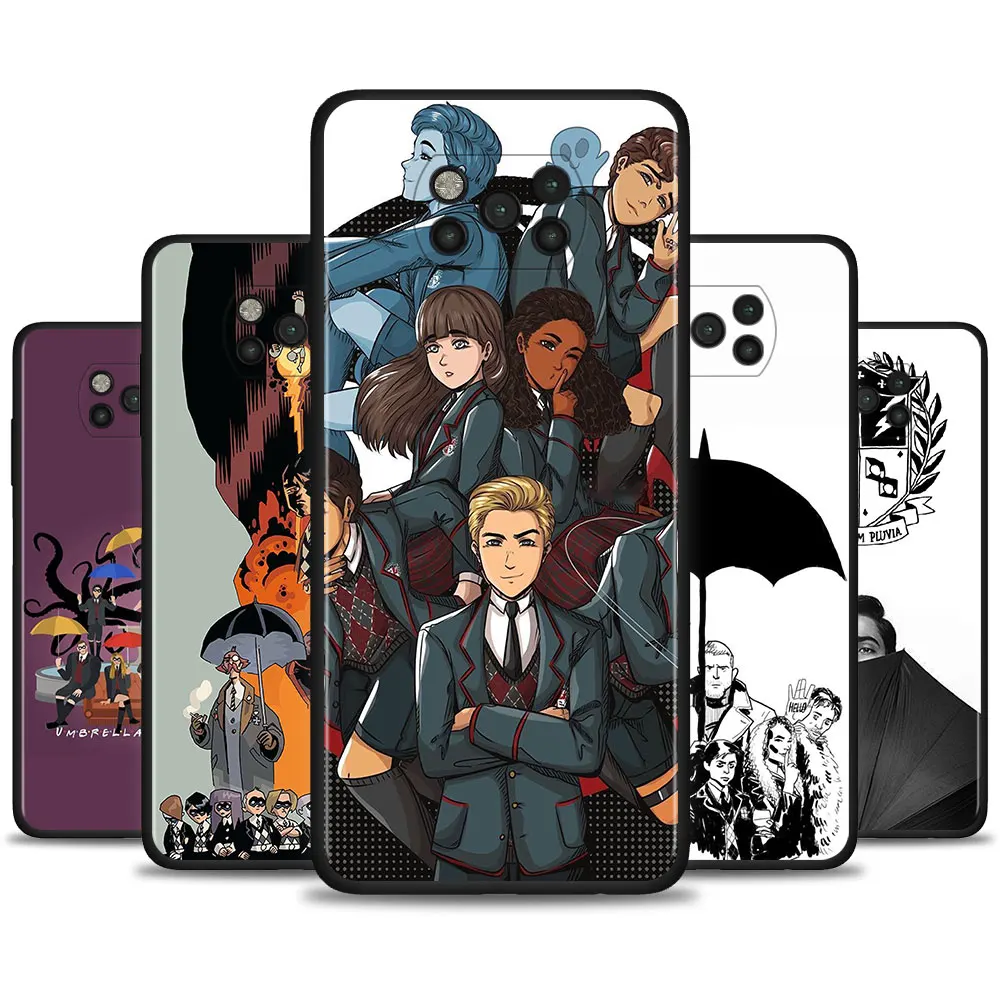 

Fundas Umbrella Academy Case For Xiaomi Mi Poco X3 NFC X3 M3 Pro F3 GT Pocophone F1 Black Soft Silicone Cover Cellphones Couqe