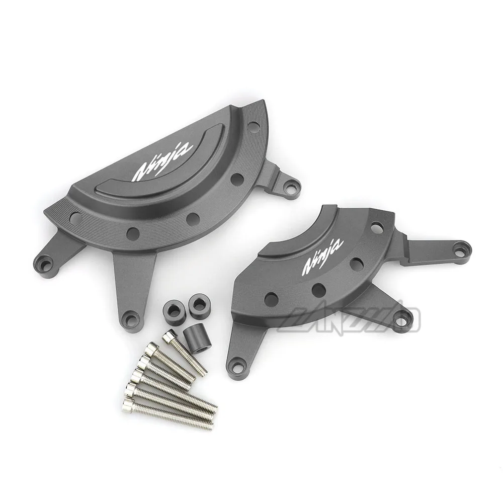 CNC алюминиевый мотоциклетный защитный боковой Чехол для двигателя статора, защитный чехол, зеленый, черный, красный для Kawasaki Ninja 400 Z400