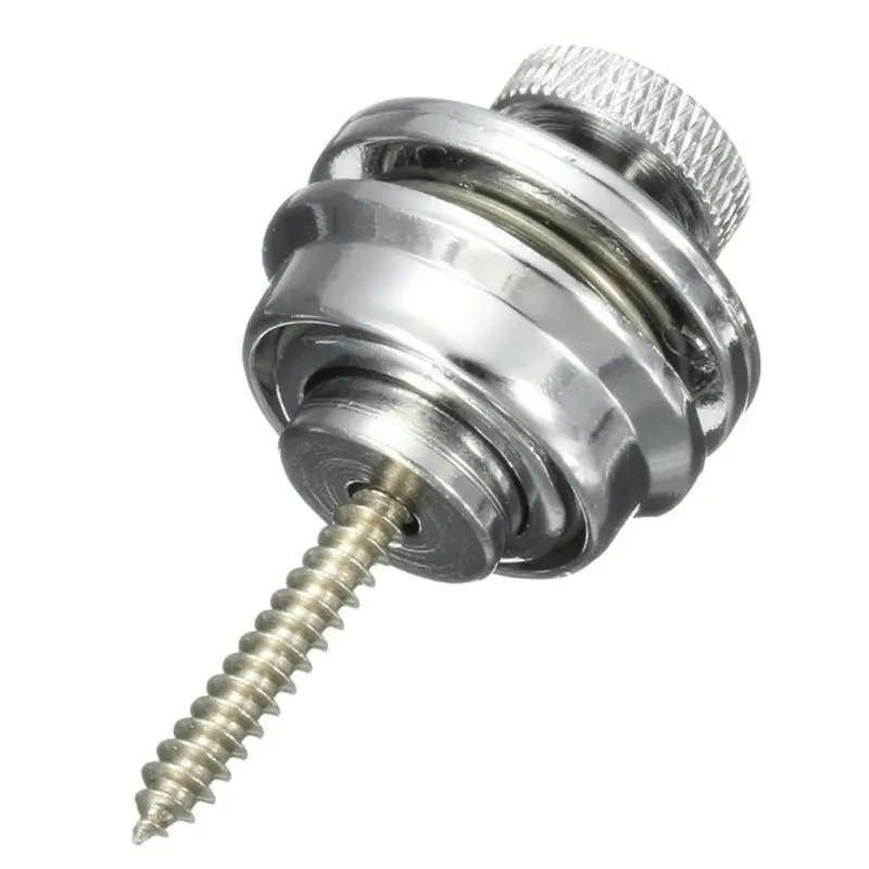 2020 замок для гитарного ремня хромированная кнопка со стреплоком всех