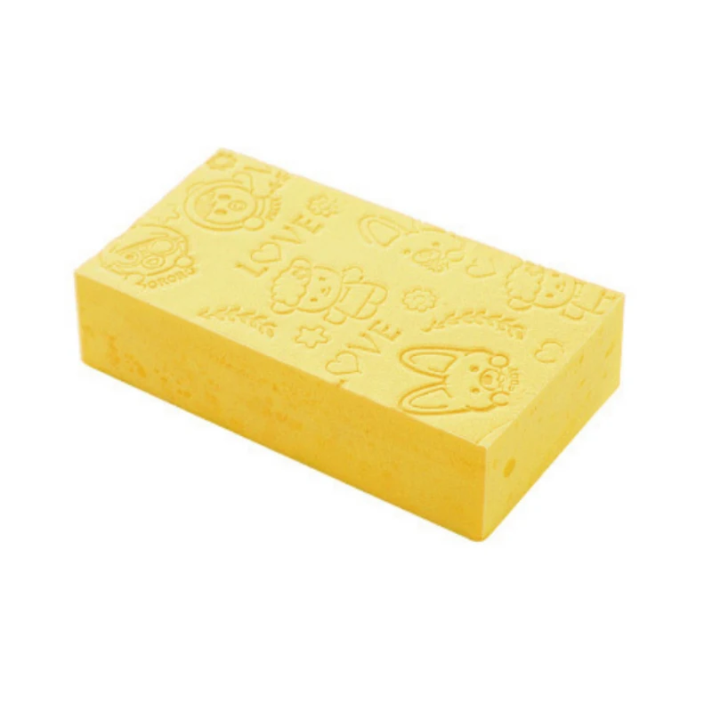 Цвет: желтый Губка для ванны с кружевным принтом, скраб для душа, детский очищающий скраб для ванны, косметическая губка для ухода за кожей, губка для чистки лица, спа-мяч для ванны, 1 шт - Цвет: Цвет: желтый