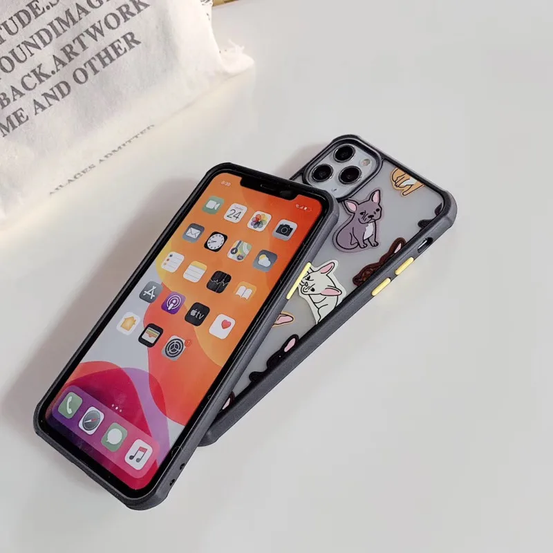 Милый чехол для телефона с изображением бульдога IPhone 11 Pro XS Max X XR 7 8 6 Plus роскошный
