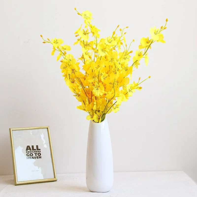 Искусственный цветок Шелковый орхидеи домашние мягкие украшения Украшение