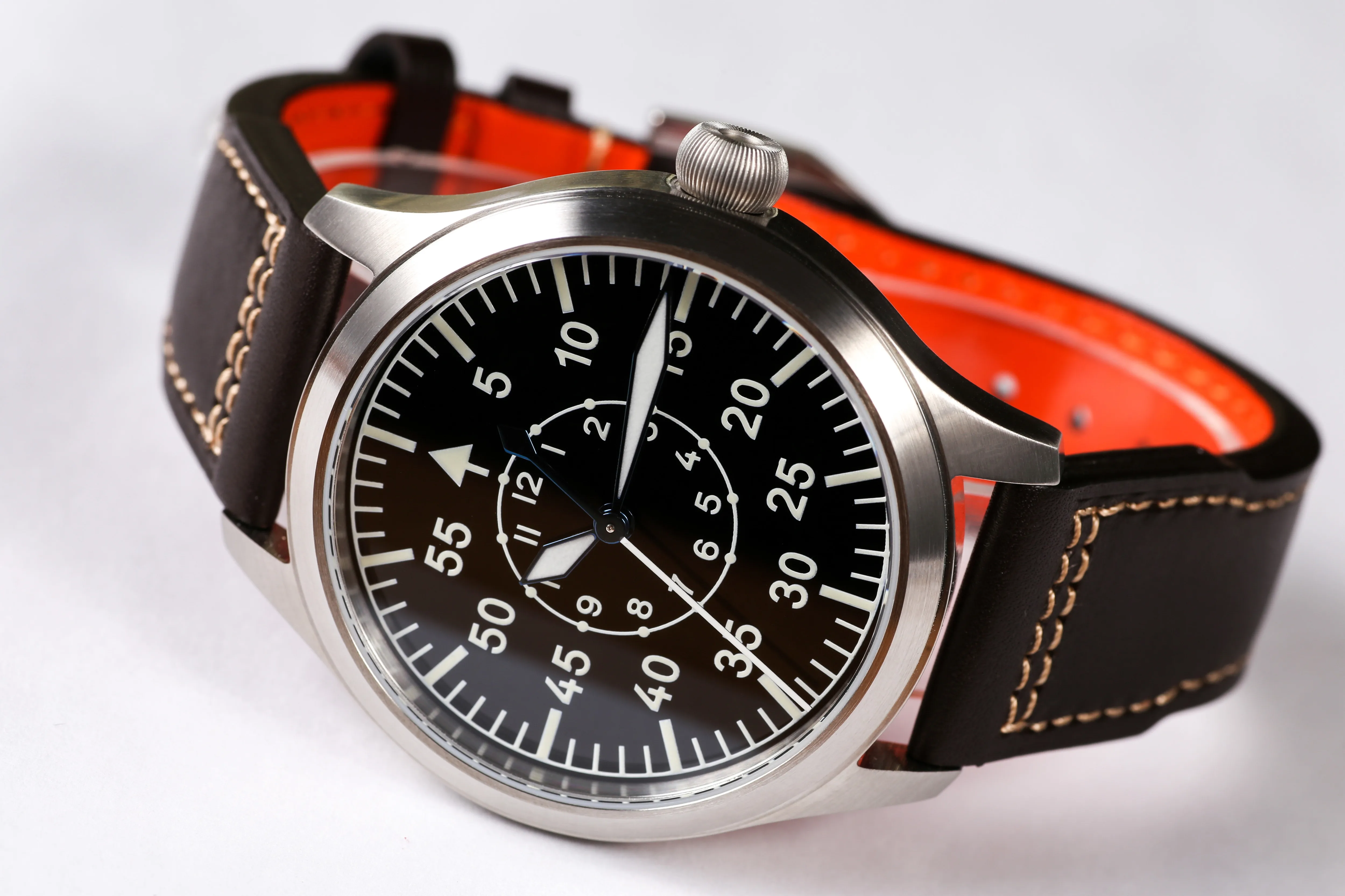 【Escapement Time】Automatic PT5000 движения пилота часы с Тип B или черный циферблат и 42 мм чехол