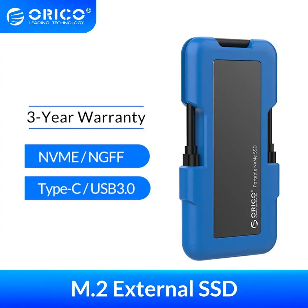 Внешний SSD ORICO M.2 NVME NGFF 1 ТБ 128 ГБ 256 512 Гб жесткий диск портативный твердотельный