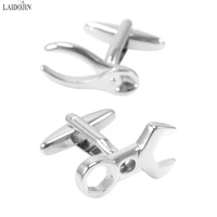 laidojin newest fashion wrench cufflinks for mens cuff links high quality french shirt male cuffs accessories business gift