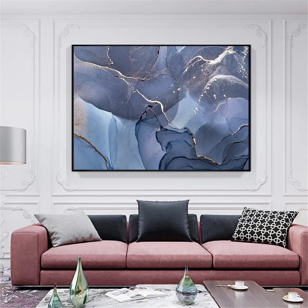 Современный абстрактный холст печать картины плакаты и принты для гостиной