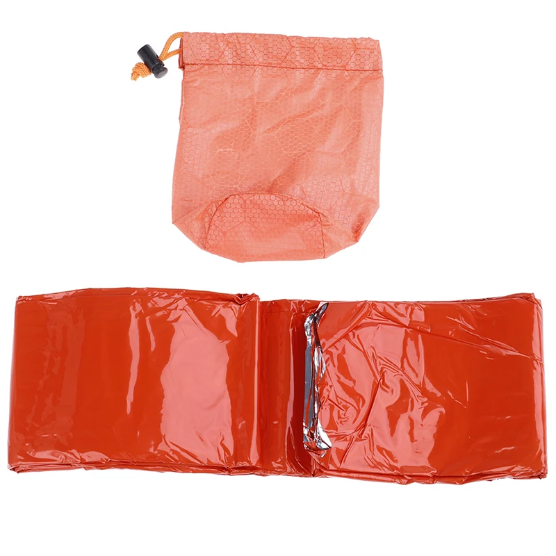 

Reusable Sleeping Bag PE Wind-Proof Keep Warm Emergency Sleeping Bag Waterproof Survival Camping Travel Envelope Sleeping Bag