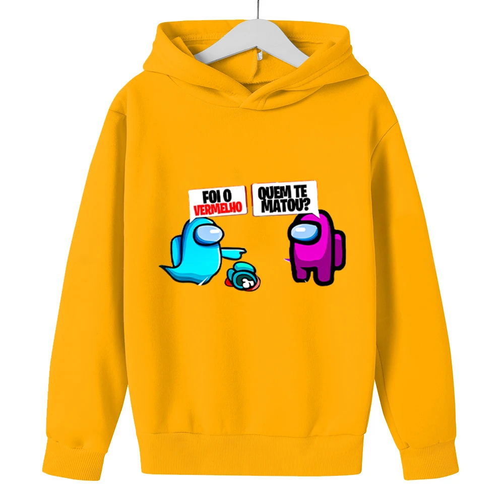

New Game Among Us Crewmates Boys Girls Comfortable Hoodies Impostor Sweatshirts Sweatshirt Autumn Pullovers Print Streetwear