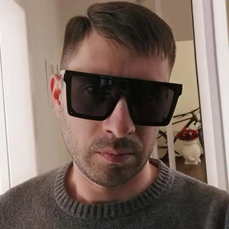 

Fashion Brand Design New Sunglasses Women Flat Top Square Sunglass Sol Vintage Oculos Luxury Sun Shades UV400 Eyewear Glass K5J2