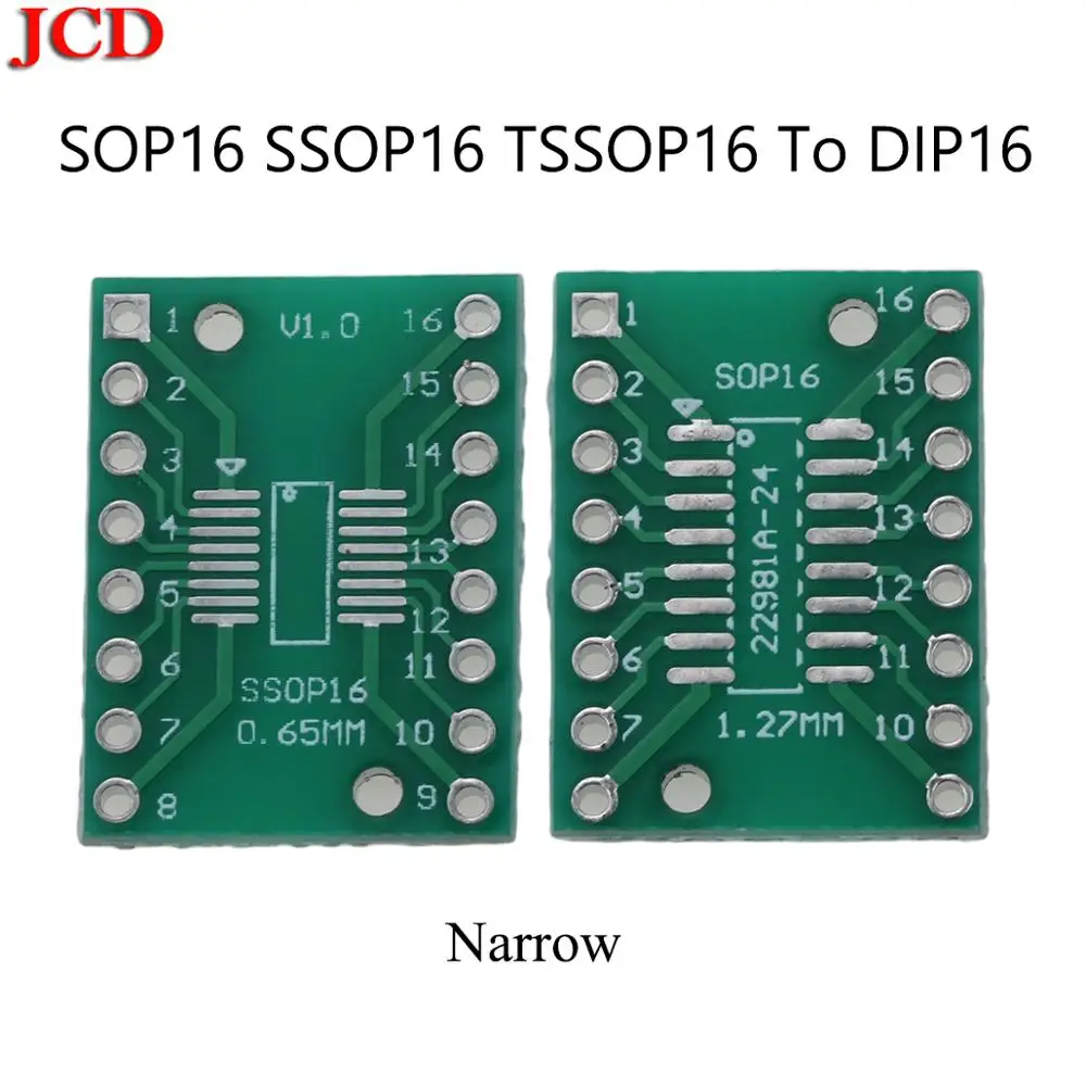 JCD TSSOP16 SSOP16 SO16 SOIC16 поворотный разъем 1 27 мм/0 65 мм IC адаптер розетка/адаптер