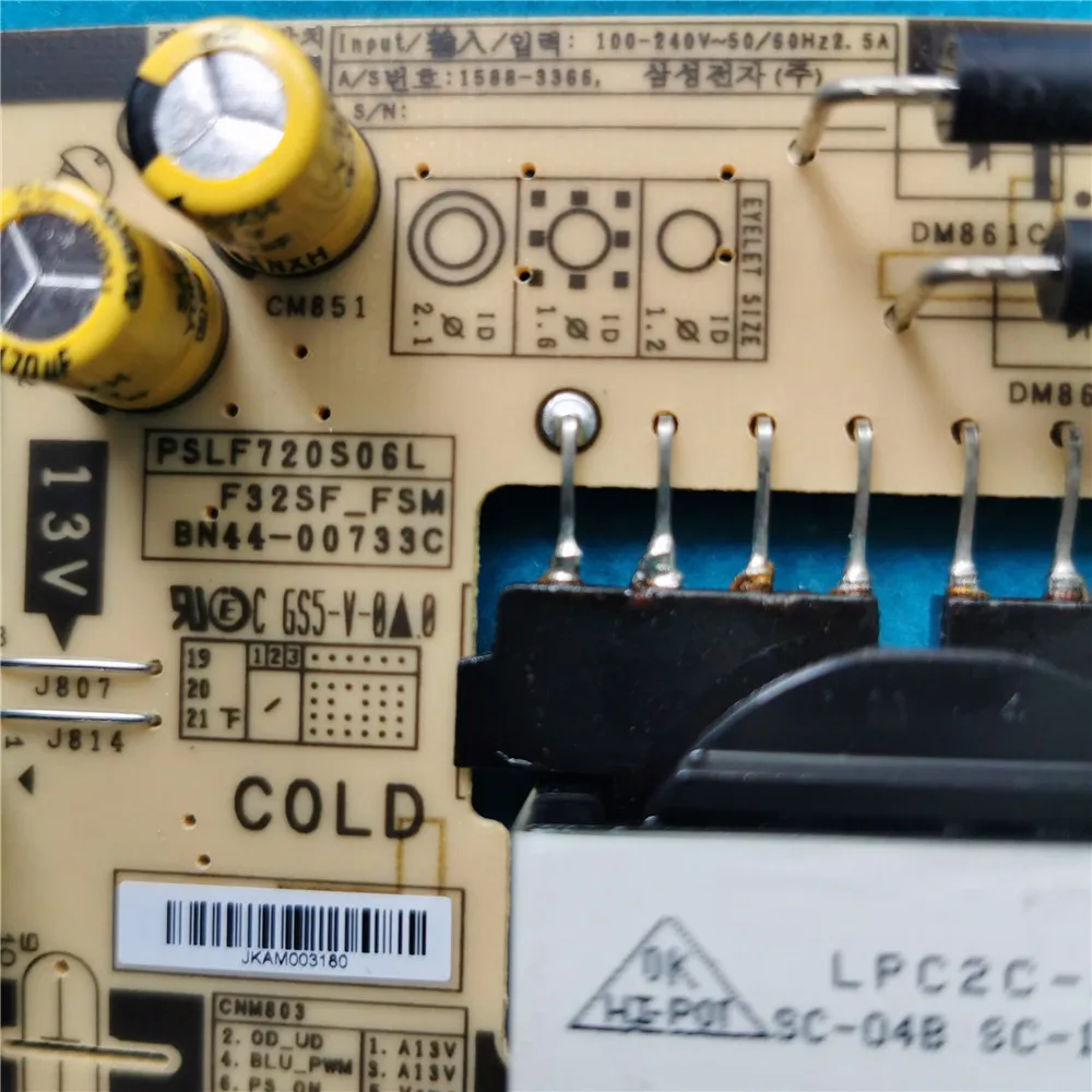 New Power Board BN44-00733C 00733A PSLF720S06L F32SF_FSM For  LH32DME LH32DMEPLGC/EN LH32DBDPLGA/ZA LH32DCEPLGC/EN DC32E
