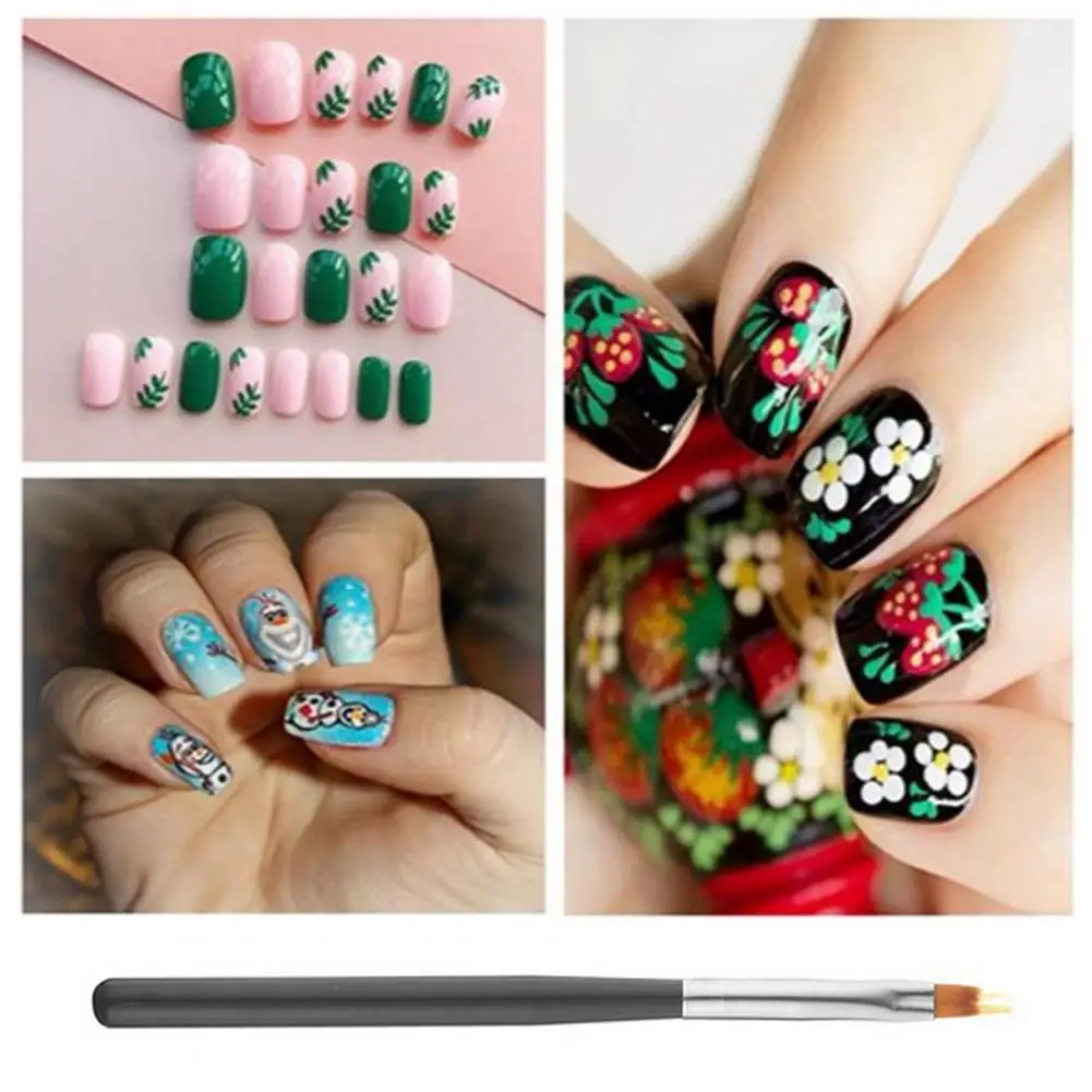 Нейлоновая кисть-ручка для ногтей с эффектом омбре | Красота и здоровье