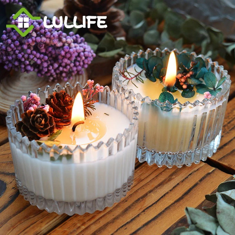 Сушеные Цветочные ароматерапевтические свечи Рождественские Ароматические