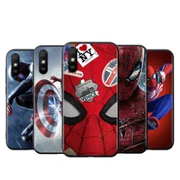 for xiaomi redmi k40 gaming k30i k30t k30s k30 ultra k20 10x pro 5g black phone case superhero spider man soft cover