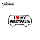 Забавные водонепроницаемые наклейки на машину, холодильник, мотоцикл, наклейка JDM, защита дверей автомобиля, бренд I Love Westfalia, 13x3 см