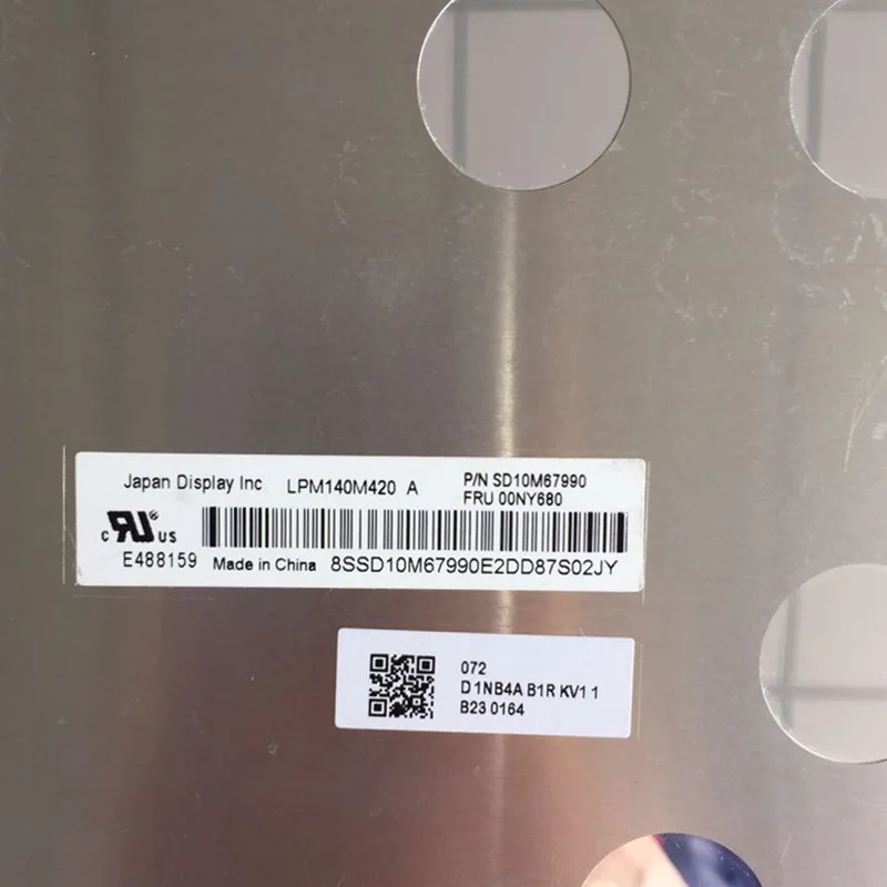 ЖК-дисплей WQHD диагональю 14 дюймов с сенсорным цифровым преобразователем в сборе