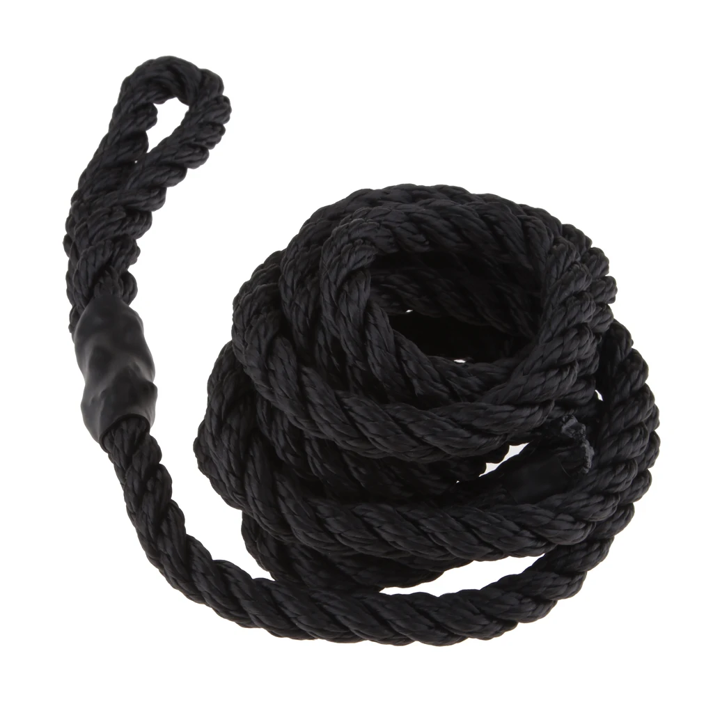 

Boat Fender Lines 3/8'' x 6.5' Bumper Whips Rope Docking Black