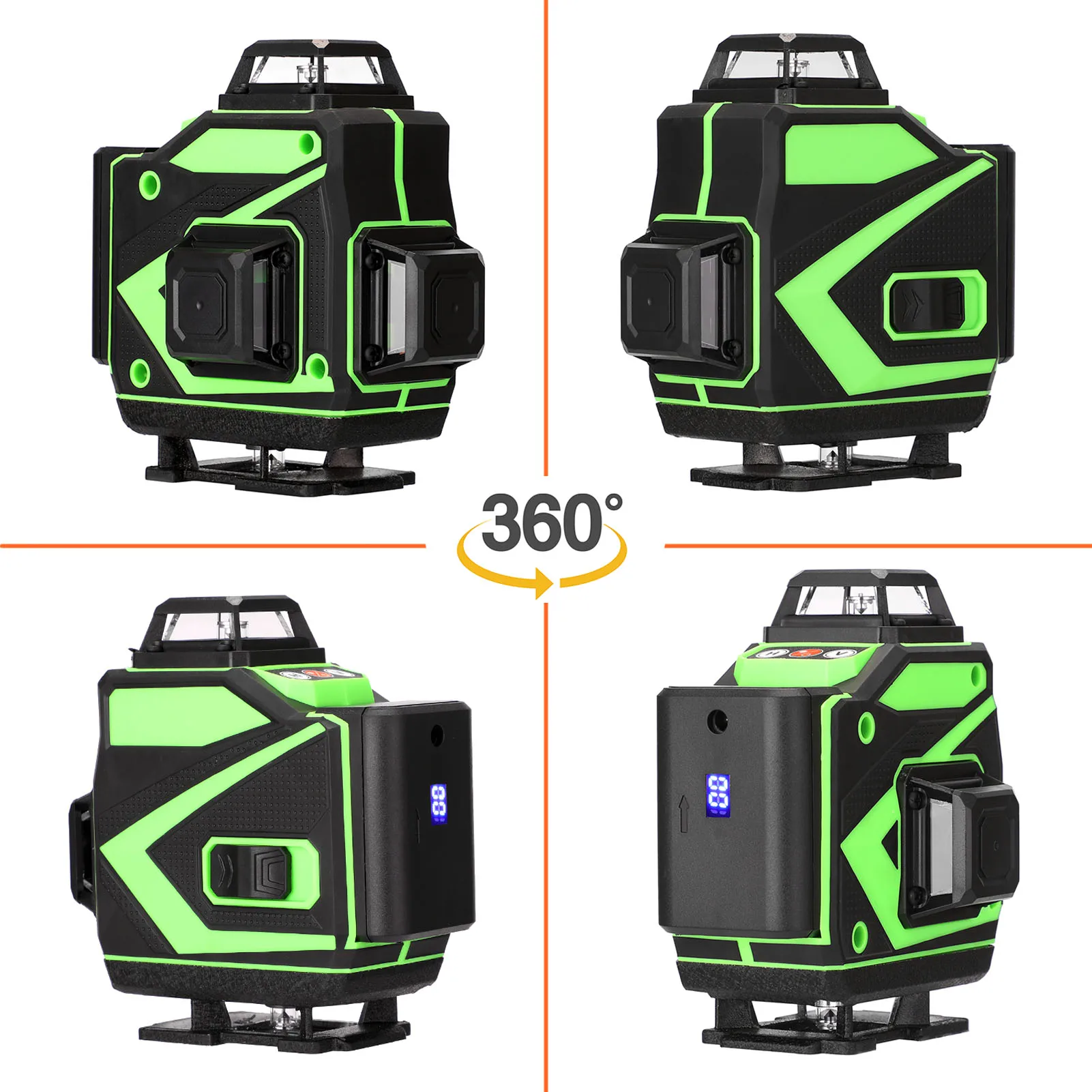 

16 Lines 4D Laser Level Level Self-Leveling 360 Horizontal And Vertical Cross Super Powerful Green Laser Level lazer level tools