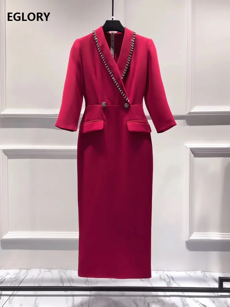 Женское вечернее платье до середины икры черное винно красное с отложным