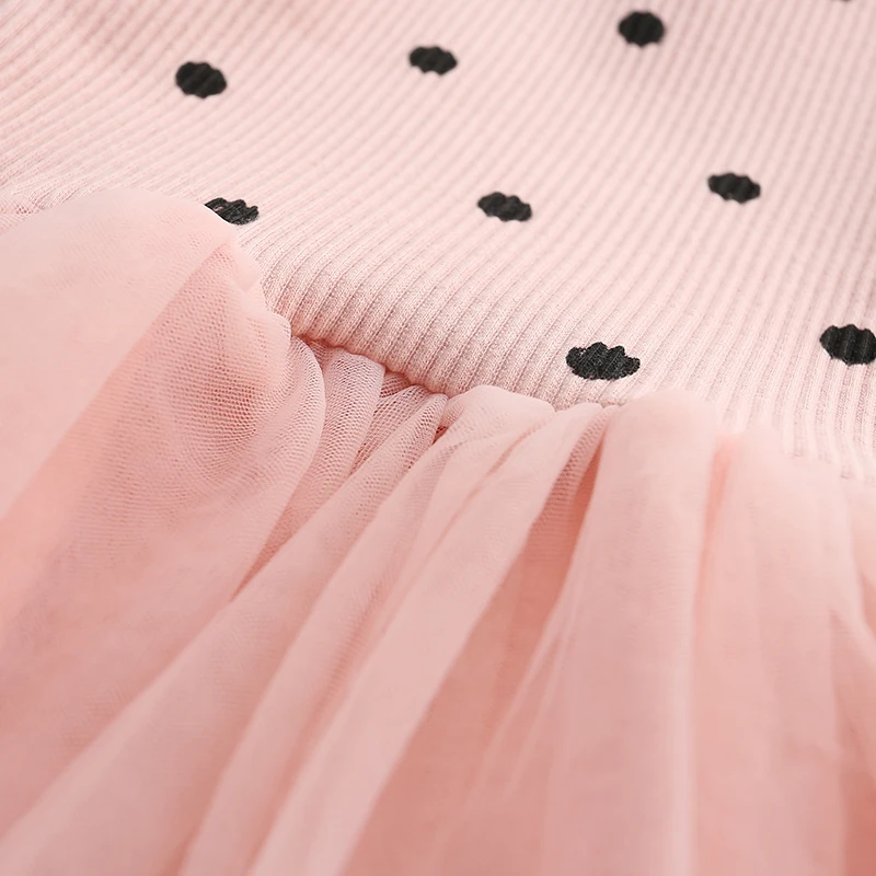 Mayfair Cabin/кружевное платье для девочек осенние детские сетчатые платья принцессы с длинными рукавами милая одежда, платье Стильное детское розовое шерстяное платье