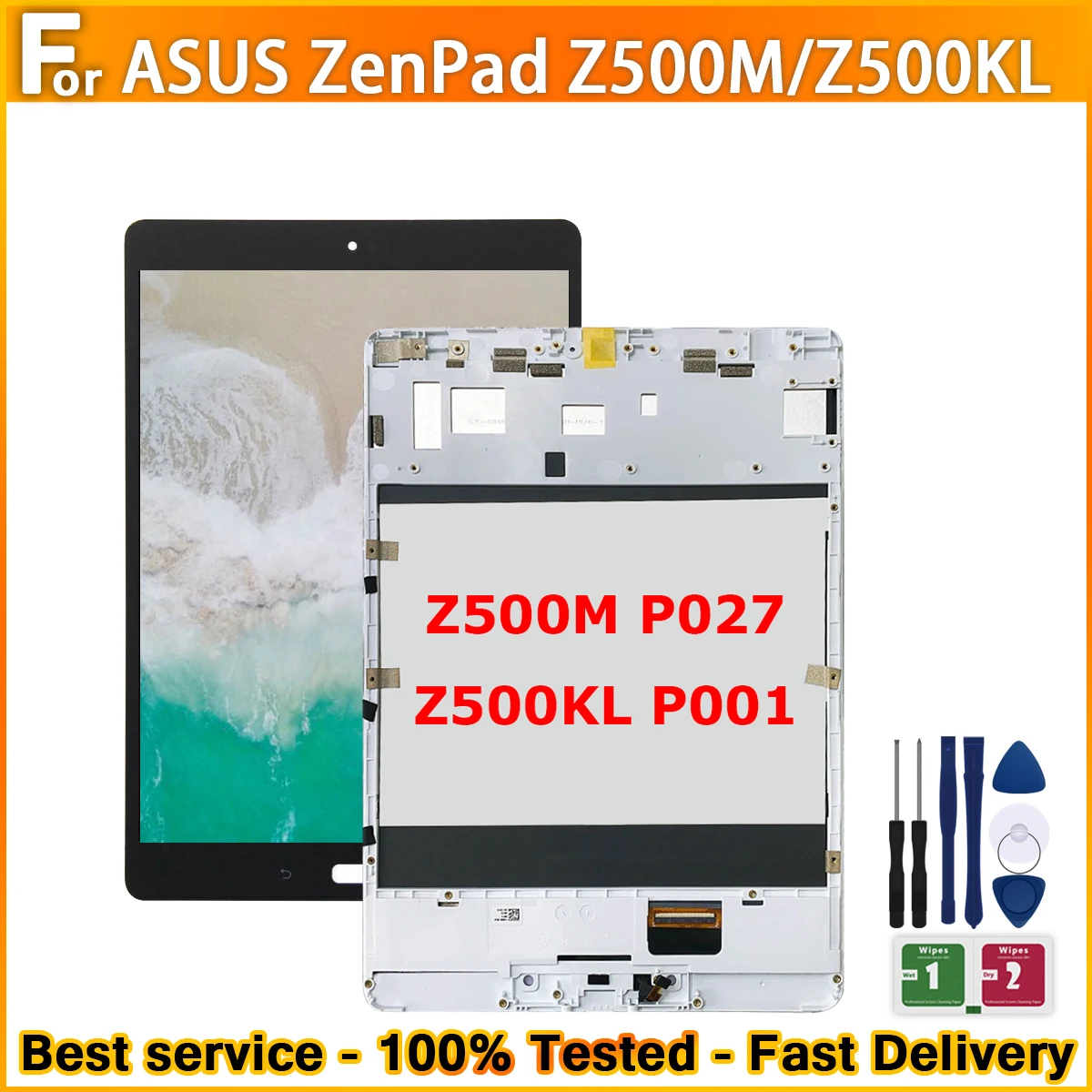 ЖК-дисплей для Asus ZenPad 3S Z10 9 7 дюйма Z500M P027 Z500KL P001 P024 P00A сенсорный экран замены 100%