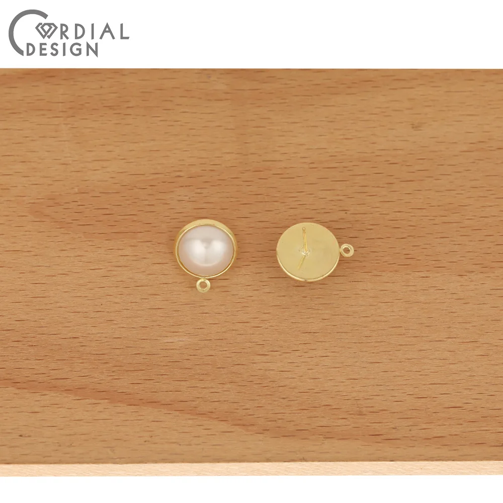 

Cordial Design 100Pcs 14*17MM Earrings Stud/Hand Made/Imitation Pearl/Claw Accessories/DIY Making/Jewelry Findings & Components