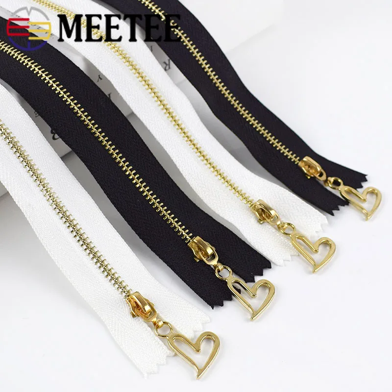 Meetee 10 шт 20/30 см 3# металлическая молния сплав Автоматическая блокировка близкий конец для шитья украшение для джинсовой сумки на молнии DIY аксессуары для одежды ZA224