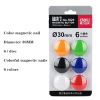6pcsset notice board planning magnets fridge whiteboard magnetic button 30mm