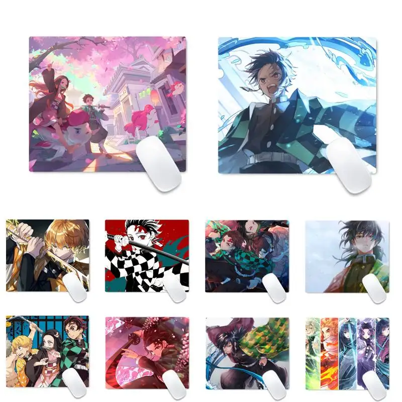 

Anime Demon Slayer Rubber PC Computer Gaming mousepad Desk Table Protect Game Office Work Mouse Mat pad Non-slip Laptop Cushion