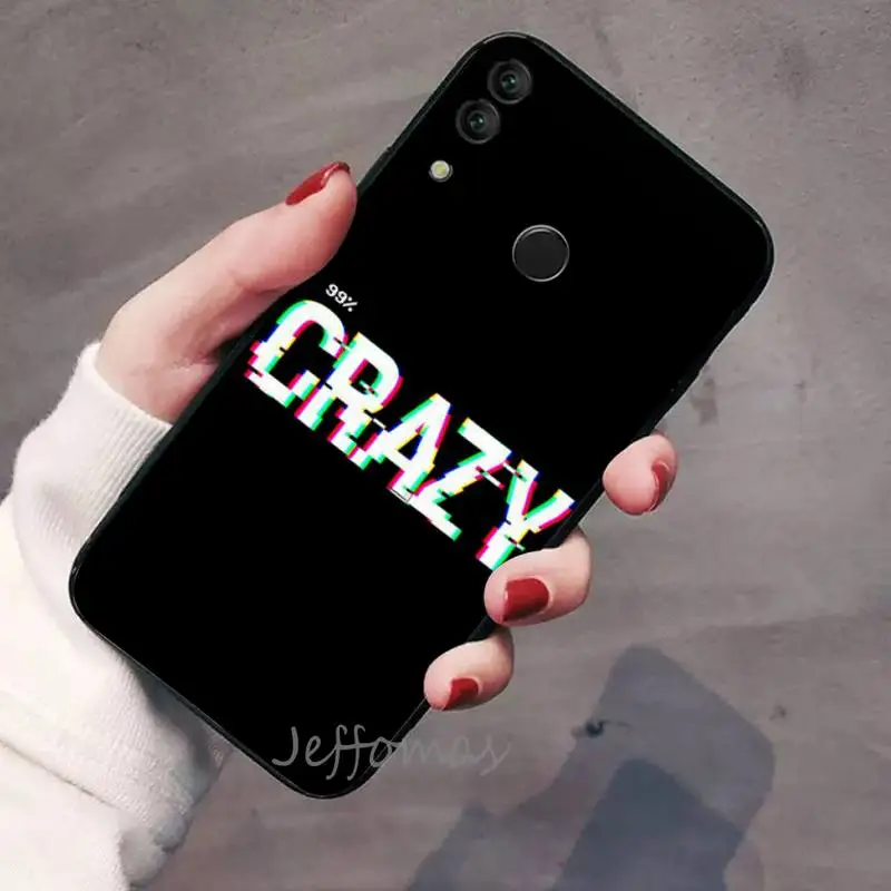 

Glitch no signal text pattern Phone Case For Huawei Honor 7C 7A 8X 8A 9 10 10i Lite 20 NOVA 3i 3e