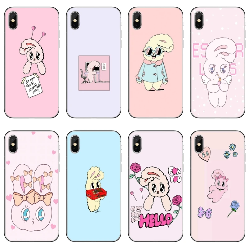 Прозрачный чехол для Xiaomi Redmi Note 7 6 6A 5A 4 4A 3 pro S2 5 plus 4x Pocophone F1 розовый корейский chuu esther