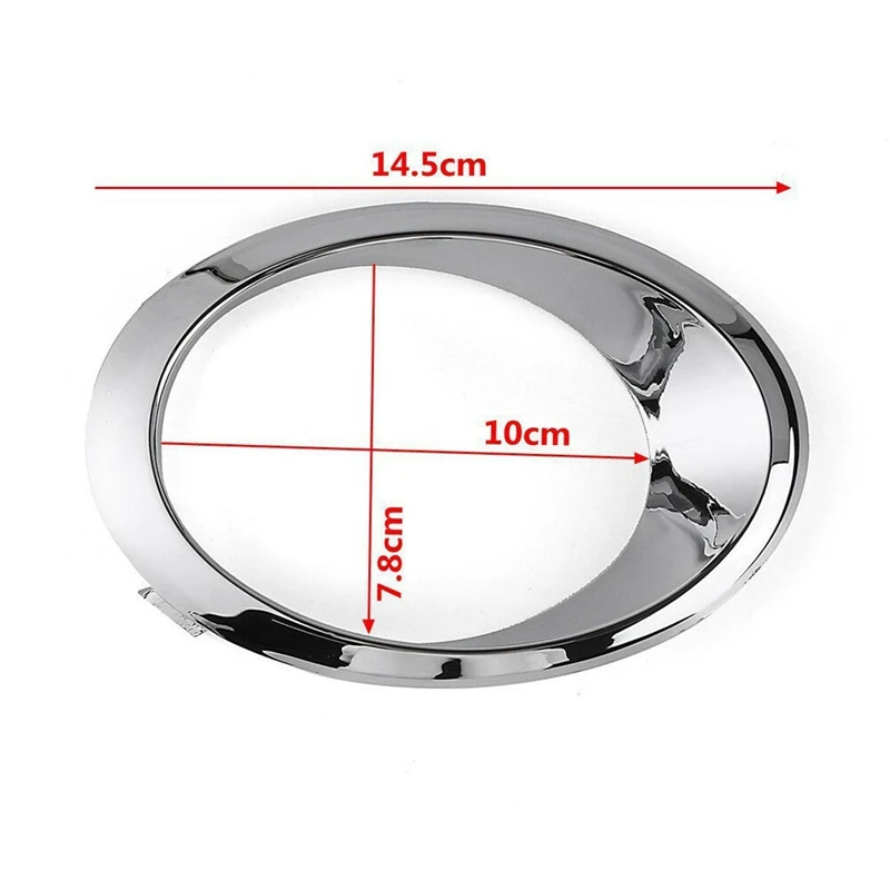 

for Ford Fusion Mondeo 2013-2016 Chrome Front Fog Light Cover Bezel Trim Ring LH&RH Pair