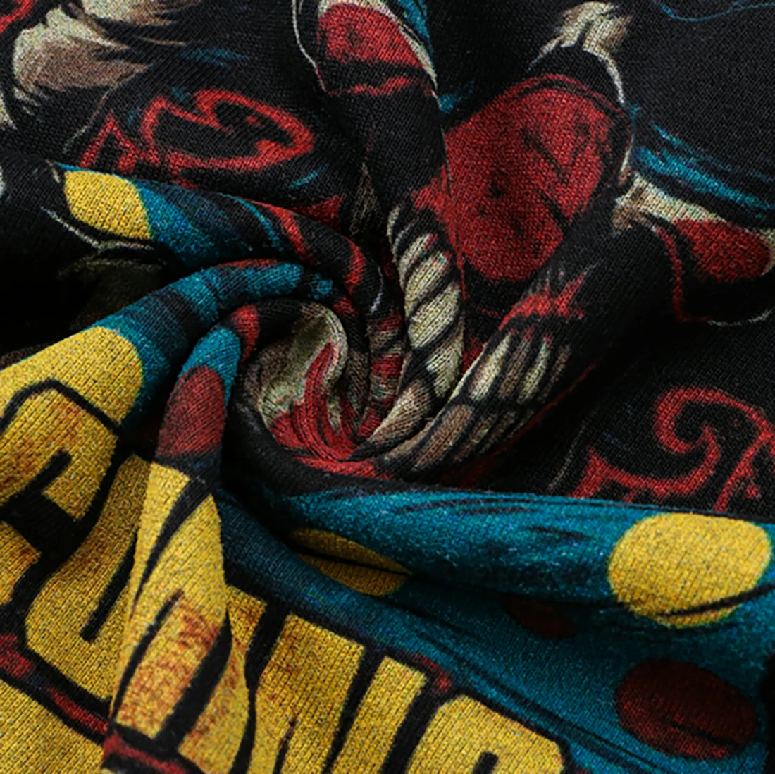 ATSUNSET Evil Clown Print Sweatshirt Autumn Cotton Pullover Hip Hop Street Retro Style Round Neck Hoodie Tops | Мужская одежда