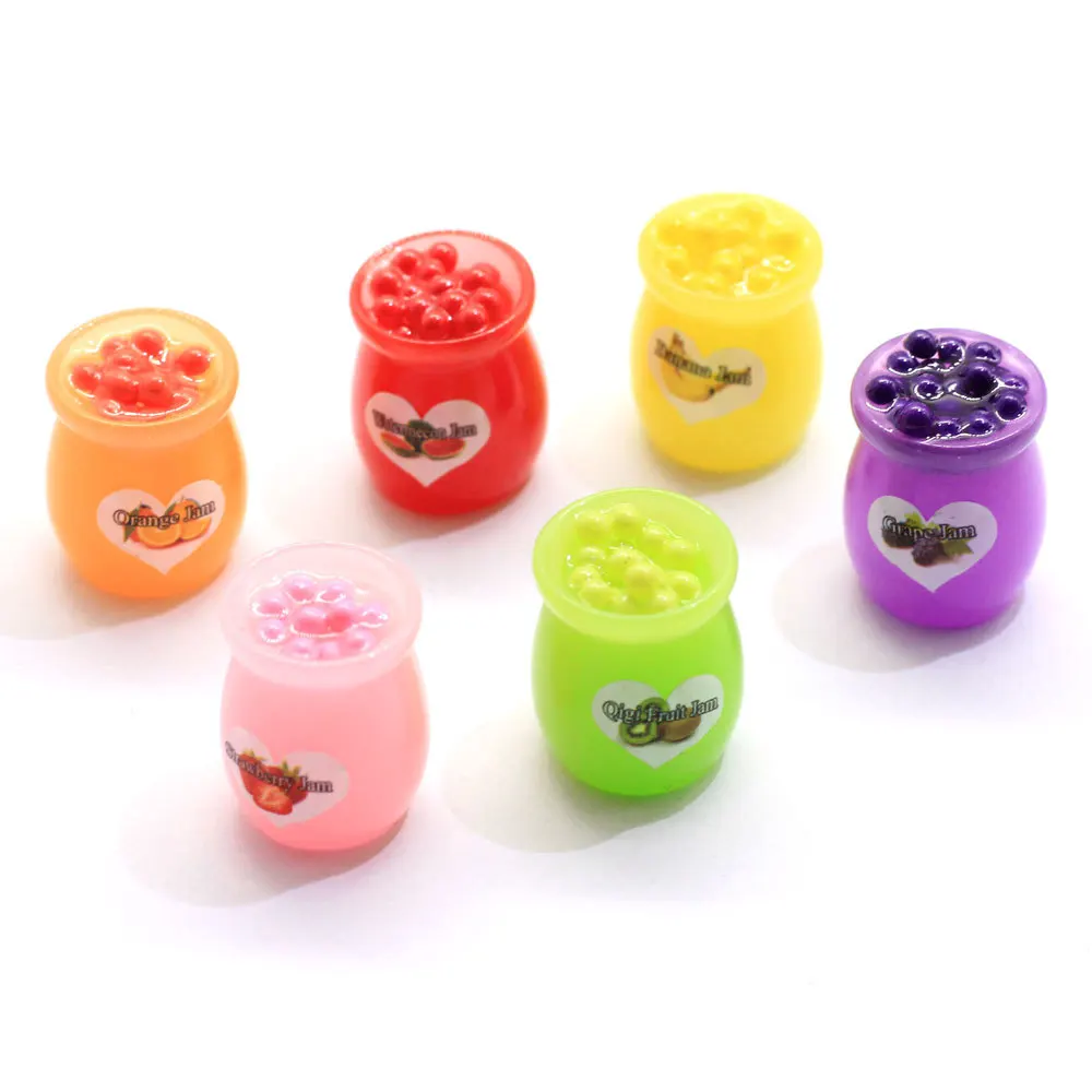10 шт. имитация симпатичная бутылка икры мини-игра пищевая Смола Кабошон