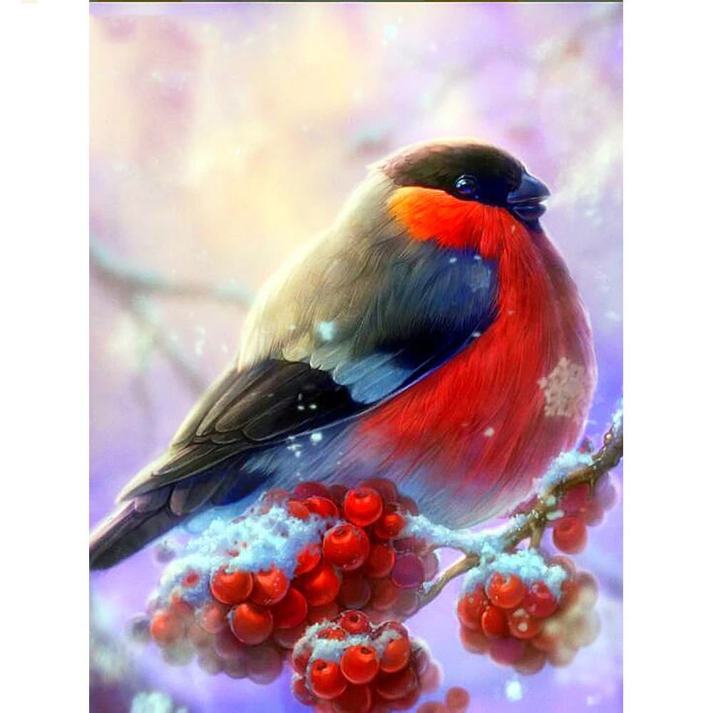

Diamond Painting Animal Full Round Drill 5D DIY Diamond Embroidery Bird Picture Of Rhinestone Home Decor Gift BY266