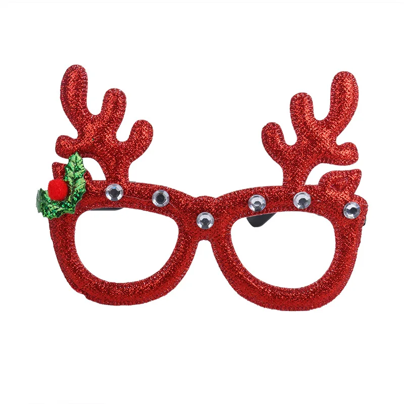 glasses-C Cyuan рождественские украшения для домашнего декора новогодние очки повязка на голову фоторамка реквизит для детей рождественские подарки реквизит для фотосессии Navidad - Цвет: glasses-C