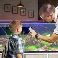 aquarium magnetic glass cleaner brush fish tank algae scraper cleaner strong magnetic floating brush cleaning tools