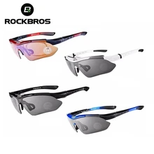ROCKBROS Polarized Sun Glasses Sports Man Cycling Glasses Mountain Bike Bicycle Glasses Riding Protection Goggles Eyewear UV400