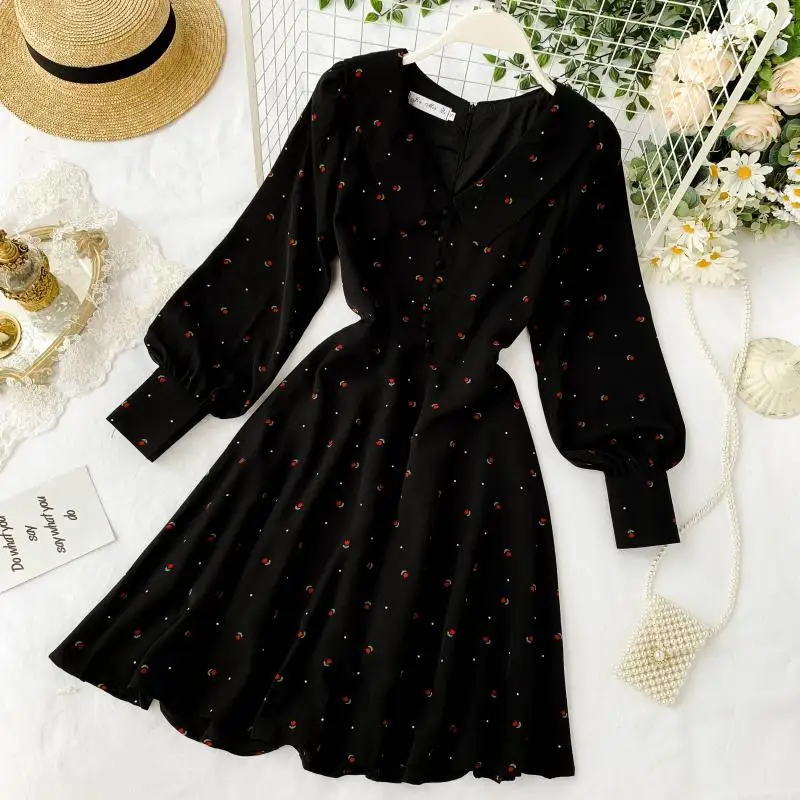 2019 Новая мода Женская одежда платье с цветочным рисунком платья для женщин |