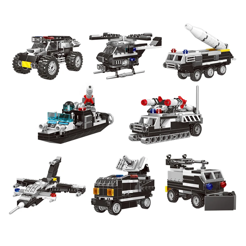 

895pcs City Police Station Car Robot Building Blocks For City SWAT Team Truck House Bricks Diy Toy For Boys Children