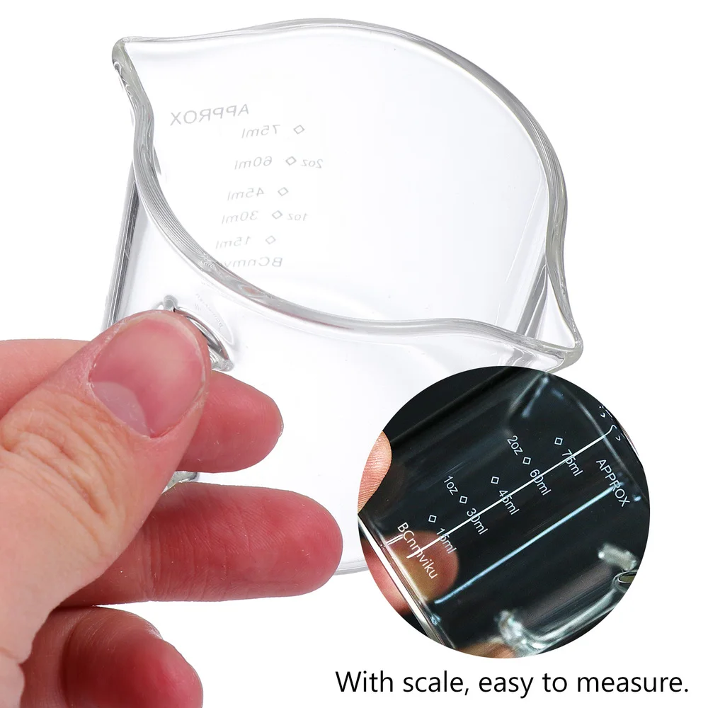 

2PCS Coffee Measuring Glass Professional Coffee Cup Premium Coffee Cup