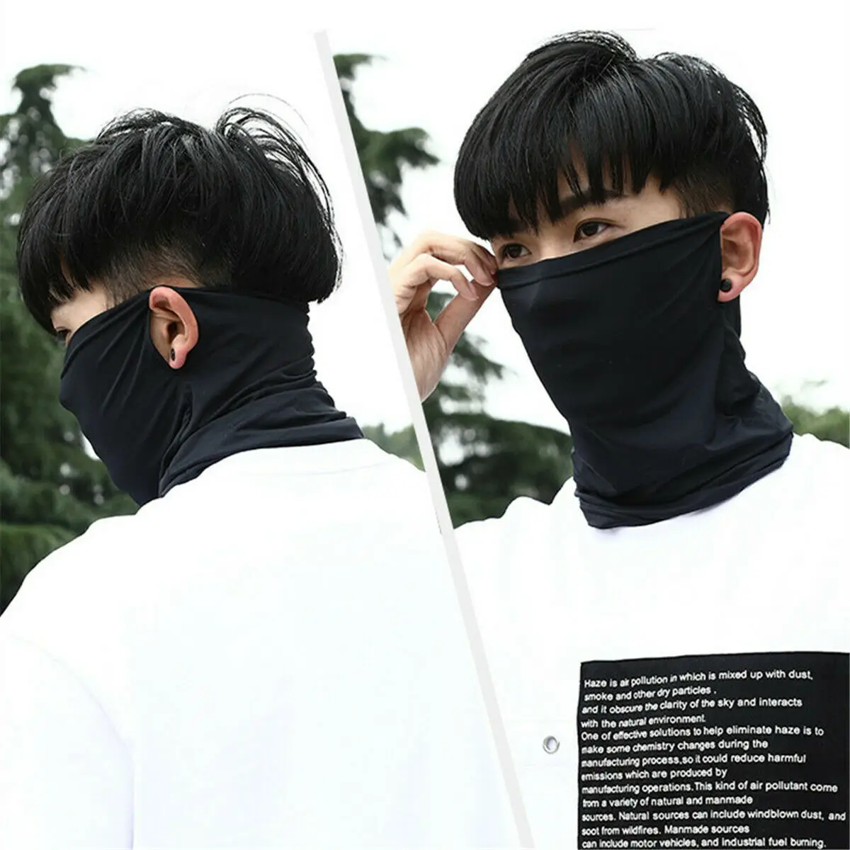 

Men Ice Silk Sunscreen Triangle Scarf for Women Riding Ice-Free Trackless Mask Multifunctional Outdoor Sports Magic Headscarf