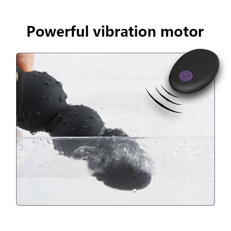 Вибратор Анальная пробка с беспроводным управлением для взрослых интимные