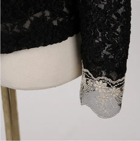 Женская блуза с длинным рукавом и воротником стойкой размеры до 3XL|Блузки| |